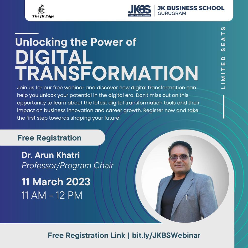 Webinar on “Unlocking the Power of Digital Transformation”