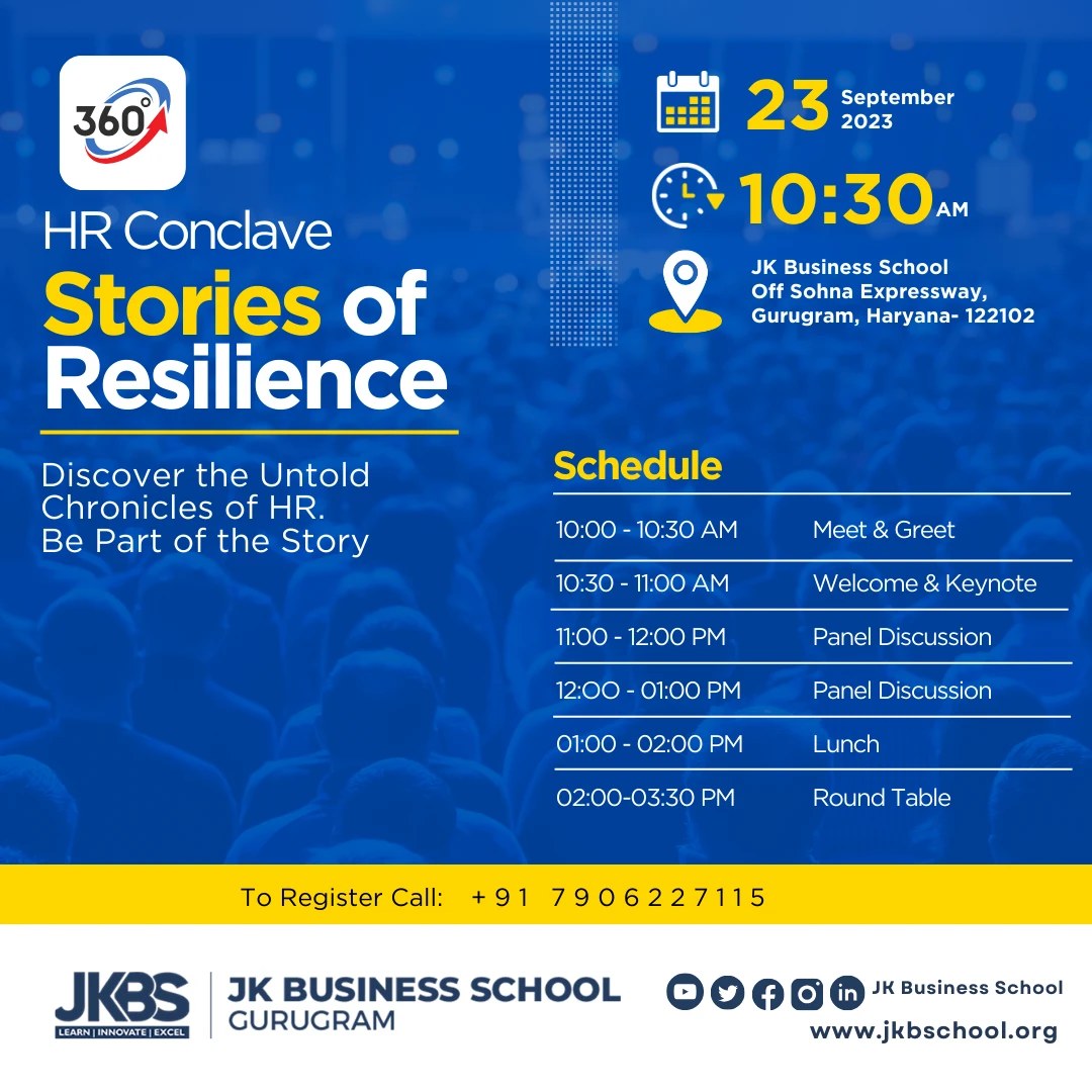 HR Conclave 2023: Stories of Resilience at JK Business School