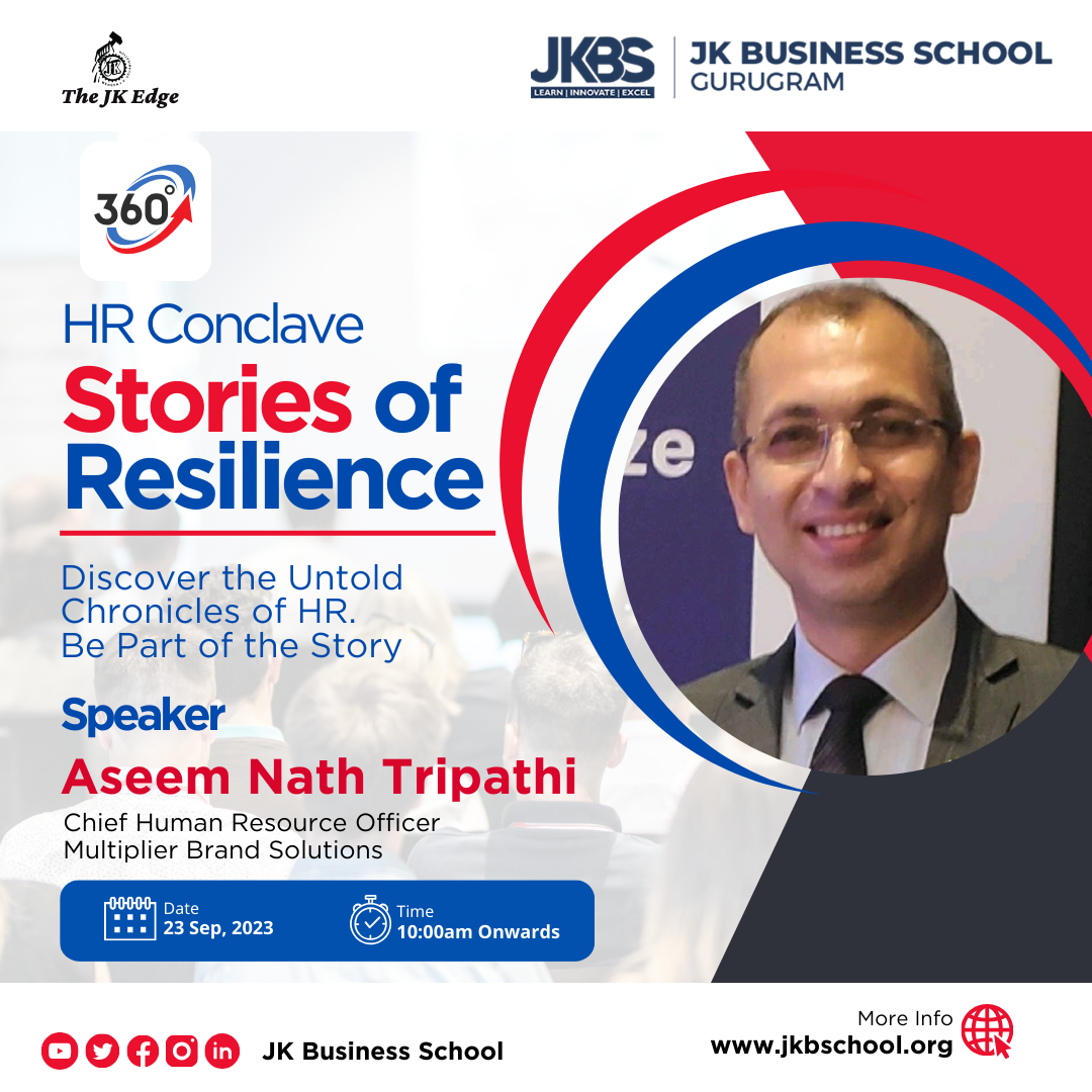 Speaker Announcement: JKBS HR Conclave 2023 with Aseem Nath Tripathi