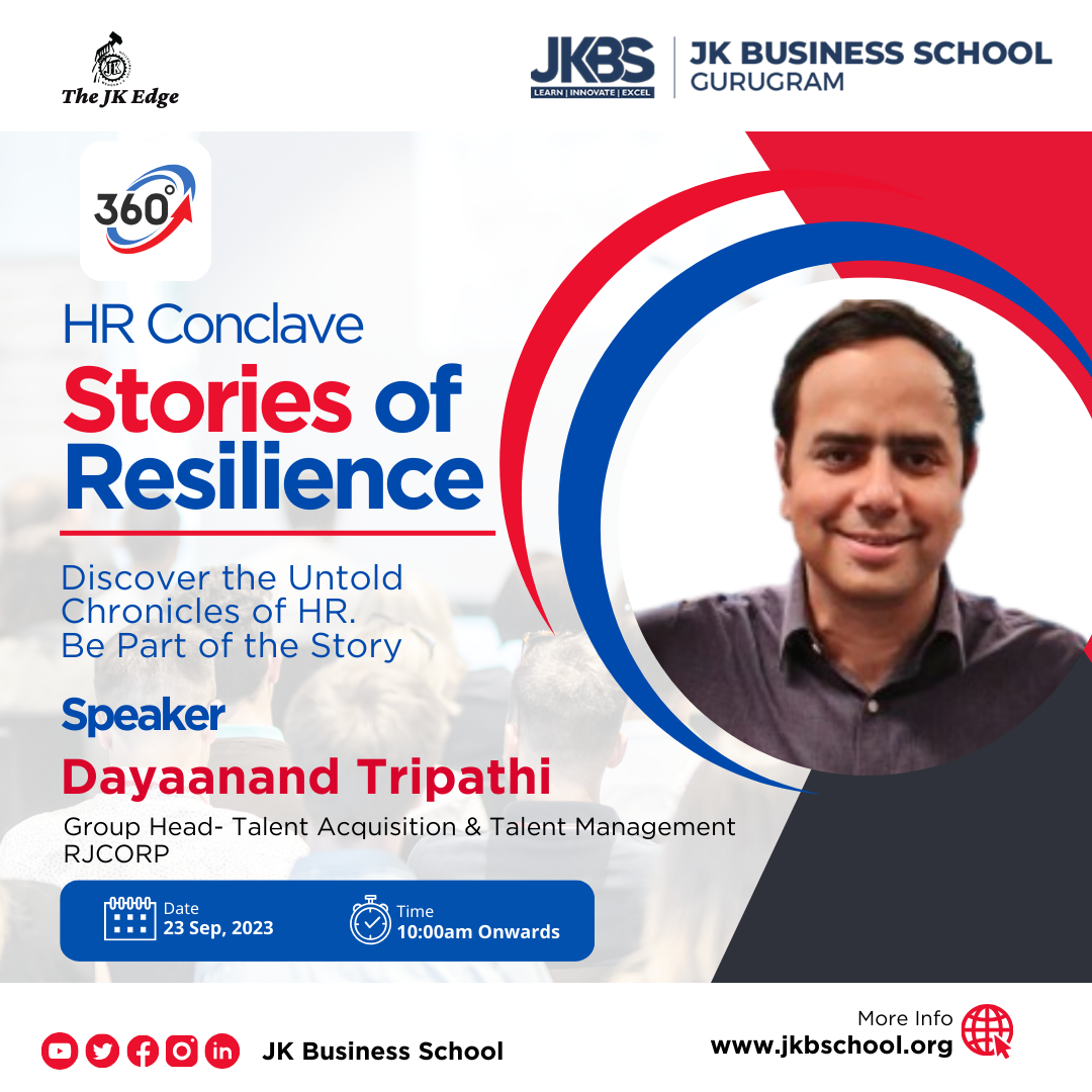 Speaker Announcement: JKBS HR Conclave 2023 with Dayaanand Tripathi