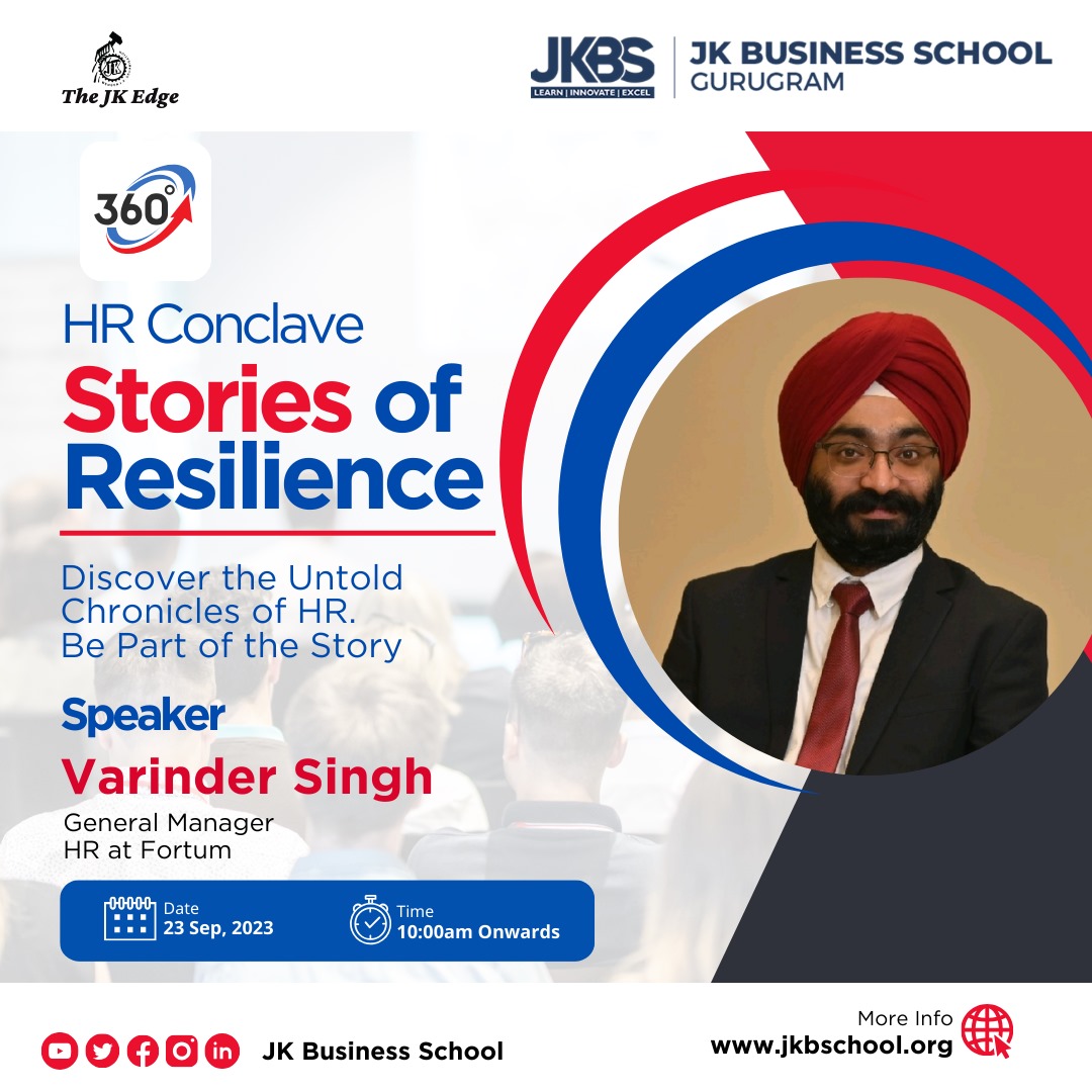 Speaker Announcement: JKBS HR Conclave 2023 with Varinder Singh