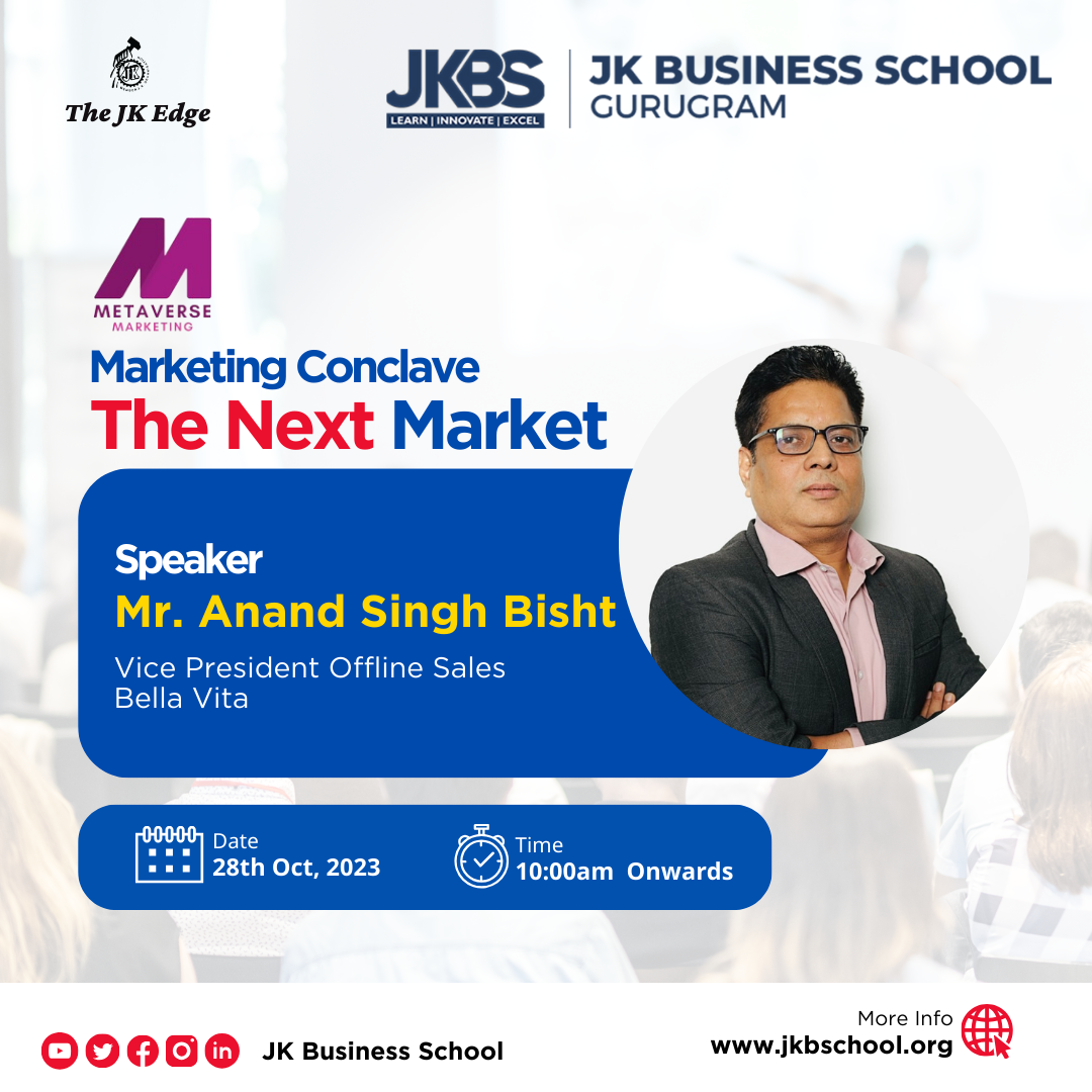 Speaker Announcement: JKBS Marketing Conclave 2023 with Anand Singh Bisht
