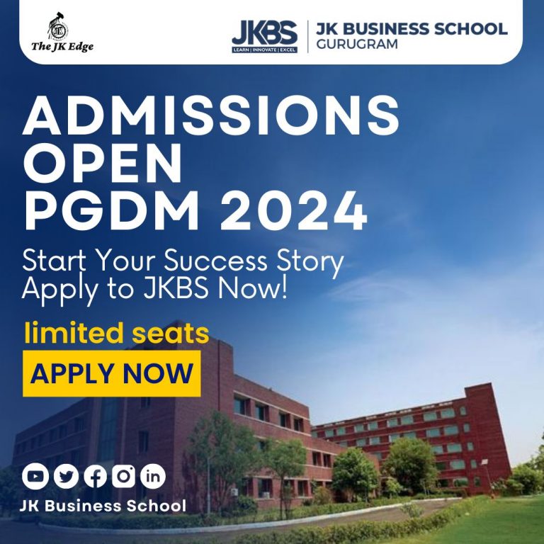 Admissions Open for PGDM 2024 at JK Business School
