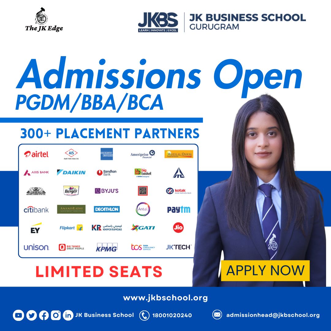 Unlock Your Potential at JK Business School: Admissions Open for 2024!