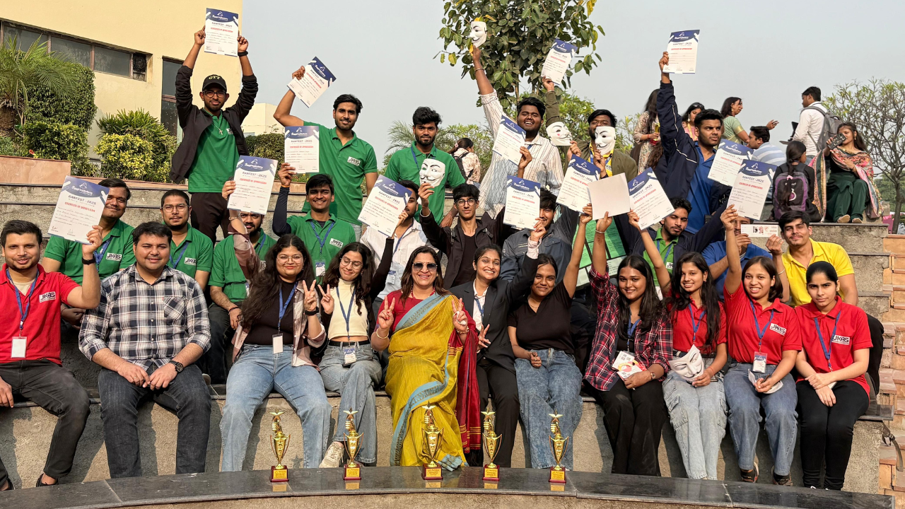 JK Business School Excels at Rawal Institution’s Rawfest 2025!