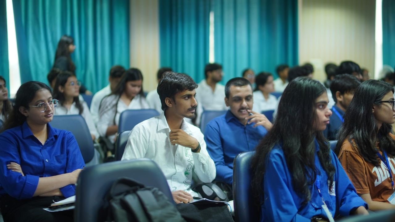 At the 2nd International Smart City Conclave 2026, hosted at JK Business School, Gurugram (JKBS), thought leaders, policymakers, and industry experts came together to discuss one of the most critical themes shaping modern India: Smart Cities and Sustainable Urban Development. Session 1, titled “Smart Cities, Sustainable Futures: Assessing India’s Urban Transformation Journey”, set the tone for the conclave by focusing on how innovation, governance, and sustainability are driving urban transformation across the country. Held on 27th March 2026, the session brought together a diverse panel of experts who shared practical insights, industry perspectives, and forward-looking ideas. Distinguished Speakers The session featured an accomplished panel of leaders from industry and academia: Dr. Sushil Aggarwal, Chairman, Avro Recycling Ltd Mr. Kalpesh Amin, Burlington English Dr. Lata Rani, Associate Professor, DSEU Ms. Ruma Batheja, Partner, Knowledgetics Research Mr. Rajarshi Banerjee, Chief Business Officer – Banking, LeadsConnect Mr. Sushil Dubey, CEO, Urja Global Limited Dr. Renu Singh, Sr. Trainer, Fintech, ISDC Global Dr. Sukhamaya Swain, Professor, JK Business School, Gurugram Each speaker brought a unique perspective, ranging from policy frameworks and financial ecosystems to sustainability practices and digital transformation in urban development. Key Discussion Highlights The session explored how India’s cities are evolving through: 1. Innovation-led Urban Development Speakers emphasized the role of technology, digital infrastructure, and smart governance systems in transforming urban spaces into efficient, citizen-centric ecosystems. 2. Sustainability as a Core Strategy Sustainable practices are no longer optional. The discussion highlighted how environmental responsibility is becoming central to urban planning, energy use, and infrastructure development. 3. Governance and Policy Integration Strong collaboration between government bodies, private sector players, and academic institutions is essential to drive scalable and impactful urban solutions. 4. Financial and Digital Ecosystems The role of fintech, data-driven decision-making, and investment frameworks was highlighted as a key enabler for smart city initiatives. Impactful Conversations and Insights From keynote perspectives to engaging panel discussions, the session provided a comprehensive view of how India’s urban future is being shaped by innovation, leadership, and sustainability-driven thinking. It also reinforced the importance of platforms like the International Smart City Conclave in fostering dialogue between academia and industry, aligning perfectly with JK Business School, Gurugram’s commitment to industry-integrated learning. The JKBS Edge At JK Business School, Gurugram, such initiatives reflect the institution’s focus on preparing students for real-world challenges. Through conclaves, industry interactions, and experiential learning, JKBS continues to build future-ready leaders equipped to contribute to evolving sectors like smart infrastructure, sustainability, and digital transformation. Backed by the 140+ years legacy of the JK Organisation, JKBS stands as The perfect Eco-Centre of Success, bridging academic excellence with industry relevance. Conclusion Session 1 of the conclave successfully laid the foundation for deeper discussions by addressing critical questions around urban transformation. It highlighted a clear message: The future of cities lies at the intersection of innovation, sustainability, and collaborative leadership. At the 2nd International Smart City Conclave 2026, hosted at JK Business School, Gurugram (JKBS), thought leaders, policymakers, and industry experts came together to discuss one of the most critical themes shaping modern India: Smart Cities and Sustainable Urban Development. Session 1, titled “Smart Cities, Sustainable Futures: Assessing India’s Urban Transformation Journey”, set the tone for the conclave by focusing on how innovation, governance, and sustainability are driving urban transformation across the country. Held on 27th March 2026, the session brought together a diverse panel of experts who shared practical insights, industry perspectives, and forward-looking ideas. Distinguished Speakers The session featured an accomplished panel of leaders from industry and academia: Dr. Sushil Aggarwal, Chairman, Avro Recycling Ltd Mr. Kalpesh Amin, Burlington English Dr. Lata Rani, Associate Professor, DSEU Ms. Ruma Batheja, Partner, Knowledgetics Research Mr. Rajarshi Banerjee, Chief Business Officer – Banking, LeadsConnect Mr. Sushil Dubey, CEO, Urja Global Limited Dr. Renu Singh, Sr. Trainer, Fintech, ISDC Global Dr. Sukhamaya Swain, Professor, JK Business School, Gurugram Each speaker brought a unique perspective, ranging from policy frameworks and financial ecosystems to sustainability practices and digital transformation in urban development. Key Discussion Highlights The session explored how India’s cities are evolving through: 1. Innovation-led Urban Development Speakers emphasized the role of technology, digital infrastructure, and smart governance systems in transforming urban spaces into efficient, citizen-centric ecosystems. 2. Sustainability as a Core Strategy Sustainable practices are no longer optional. The discussion highlighted how environmental responsibility is becoming central to urban planning, energy use, and infrastructure development. 3. Governance and Policy Integration Strong collaboration between government bodies, private sector players, and academic institutions is essential to drive scalable and impactful urban solutions. 4. Financial and Digital Ecosystems The role of fintech, data-driven decision-making, and investment frameworks was highlighted as a key enabler for smart city initiatives. Impactful Conversations and Insights From keynote perspectives to engaging panel discussions, the session provided a comprehensive view of how India’s urban future is being shaped by innovation, leadership, and sustainability-driven thinking. It also reinforced the importance of platforms like the International Smart City Conclave in fostering dialogue between academia and industry, aligning perfectly with JK Business School, Gurugram’s commitment to industry-integrated learning. The JKBS Edge At JK Business School, Gurugram, such initiatives reflect the institution’s focus on preparing students for real-world challenges. Through conclaves, industry interactions, and experiential learning, JKBS continues to build future-ready leaders equipped to contribute to evolving sectors like smart infrastructure, sustainability, and digital transformation. Backed by the 140+ years legacy of the JK Organisation, JKBS stands as The perfect Eco-Centre of Success, bridging academic excellence with industry relevance. Conclusion Session 1 of the conclave successfully laid the foundation for deeper discussions by addressing critical questions around urban transformation. It highlighted a clear message: The future of cities lies at the intersection of innovation, sustainability, and collaborative leadership.