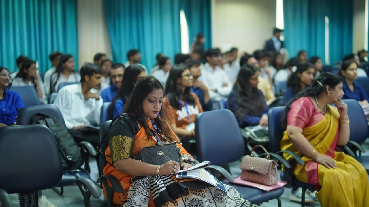 At the 2nd International Smart City Conclave 2026, hosted at JK Business School, Gurugram (JKBS), thought leaders, policymakers, and industry experts came together to discuss one of the most critical themes shaping modern India: Smart Cities and Sustainable Urban Development. Session 1, titled “Smart Cities, Sustainable Futures: Assessing India’s Urban Transformation Journey”, set the tone for the conclave by focusing on how innovation, governance, and sustainability are driving urban transformation across the country. Held on 27th March 2026, the session brought together a diverse panel of experts who shared practical insights, industry perspectives, and forward-looking ideas. Distinguished Speakers The session featured an accomplished panel of leaders from industry and academia: Dr. Sushil Aggarwal, Chairman, Avro Recycling Ltd Mr. Kalpesh Amin, Burlington English Dr. Lata Rani, Associate Professor, DSEU Ms. Ruma Batheja, Partner, Knowledgetics Research Mr. Rajarshi Banerjee, Chief Business Officer – Banking, LeadsConnect Mr. Sushil Dubey, CEO, Urja Global Limited Dr. Renu Singh, Sr. Trainer, Fintech, ISDC Global Dr. Sukhamaya Swain, Professor, JK Business School, Gurugram Each speaker brought a unique perspective, ranging from policy frameworks and financial ecosystems to sustainability practices and digital transformation in urban development. Key Discussion Highlights The session explored how India’s cities are evolving through: 1. Innovation-led Urban Development Speakers emphasized the role of technology, digital infrastructure, and smart governance systems in transforming urban spaces into efficient, citizen-centric ecosystems. 2. Sustainability as a Core Strategy Sustainable practices are no longer optional. The discussion highlighted how environmental responsibility is becoming central to urban planning, energy use, and infrastructure development. 3. Governance and Policy Integration Strong collaboration between government bodies, private sector players, and academic institutions is essential to drive scalable and impactful urban solutions. 4. Financial and Digital Ecosystems The role of fintech, data-driven decision-making, and investment frameworks was highlighted as a key enabler for smart city initiatives. Impactful Conversations and Insights From keynote perspectives to engaging panel discussions, the session provided a comprehensive view of how India’s urban future is being shaped by innovation, leadership, and sustainability-driven thinking. It also reinforced the importance of platforms like the International Smart City Conclave in fostering dialogue between academia and industry, aligning perfectly with JK Business School, Gurugram’s commitment to industry-integrated learning. The JKBS Edge At JK Business School, Gurugram, such initiatives reflect the institution’s focus on preparing students for real-world challenges. Through conclaves, industry interactions, and experiential learning, JKBS continues to build future-ready leaders equipped to contribute to evolving sectors like smart infrastructure, sustainability, and digital transformation. Backed by the 140+ years legacy of the JK Organisation, JKBS stands as The perfect Eco-Centre of Success, bridging academic excellence with industry relevance. Conclusion Session 1 of the conclave successfully laid the foundation for deeper discussions by addressing critical questions around urban transformation. It highlighted a clear message: The future of cities lies at the intersection of innovation, sustainability, and collaborative leadership. At the 2nd International Smart City Conclave 2026, hosted at JK Business School, Gurugram (JKBS), thought leaders, policymakers, and industry experts came together to discuss one of the most critical themes shaping modern India: Smart Cities and Sustainable Urban Development. Session 1, titled “Smart Cities, Sustainable Futures: Assessing India’s Urban Transformation Journey”, set the tone for the conclave by focusing on how innovation, governance, and sustainability are driving urban transformation across the country. Held on 27th March 2026, the session brought together a diverse panel of experts who shared practical insights, industry perspectives, and forward-looking ideas. Distinguished Speakers The session featured an accomplished panel of leaders from industry and academia: Dr. Sushil Aggarwal, Chairman, Avro Recycling Ltd Mr. Kalpesh Amin, Burlington English Dr. Lata Rani, Associate Professor, DSEU Ms. Ruma Batheja, Partner, Knowledgetics Research Mr. Rajarshi Banerjee, Chief Business Officer – Banking, LeadsConnect Mr. Sushil Dubey, CEO, Urja Global Limited Dr. Renu Singh, Sr. Trainer, Fintech, ISDC Global Dr. Sukhamaya Swain, Professor, JK Business School, Gurugram Each speaker brought a unique perspective, ranging from policy frameworks and financial ecosystems to sustainability practices and digital transformation in urban development. Key Discussion Highlights The session explored how India’s cities are evolving through: 1. Innovation-led Urban Development Speakers emphasized the role of technology, digital infrastructure, and smart governance systems in transforming urban spaces into efficient, citizen-centric ecosystems. 2. Sustainability as a Core Strategy Sustainable practices are no longer optional. The discussion highlighted how environmental responsibility is becoming central to urban planning, energy use, and infrastructure development. 3. Governance and Policy Integration Strong collaboration between government bodies, private sector players, and academic institutions is essential to drive scalable and impactful urban solutions. 4. Financial and Digital Ecosystems The role of fintech, data-driven decision-making, and investment frameworks was highlighted as a key enabler for smart city initiatives. Impactful Conversations and Insights From keynote perspectives to engaging panel discussions, the session provided a comprehensive view of how India’s urban future is being shaped by innovation, leadership, and sustainability-driven thinking. It also reinforced the importance of platforms like the International Smart City Conclave in fostering dialogue between academia and industry, aligning perfectly with JK Business School, Gurugram’s commitment to industry-integrated learning. The JKBS Edge At JK Business School, Gurugram, such initiatives reflect the institution’s focus on preparing students for real-world challenges. Through conclaves, industry interactions, and experiential learning, JKBS continues to build future-ready leaders equipped to contribute to evolving sectors like smart infrastructure, sustainability, and digital transformation. Backed by the 140+ years legacy of the JK Organisation, JKBS stands as The perfect Eco-Centre of Success, bridging academic excellence with industry relevance. Conclusion Session 1 of the conclave successfully laid the foundation for deeper discussions by addressing critical questions around urban transformation. It highlighted a clear message: The future of cities lies at the intersection of innovation, sustainability, and collaborative leadership.