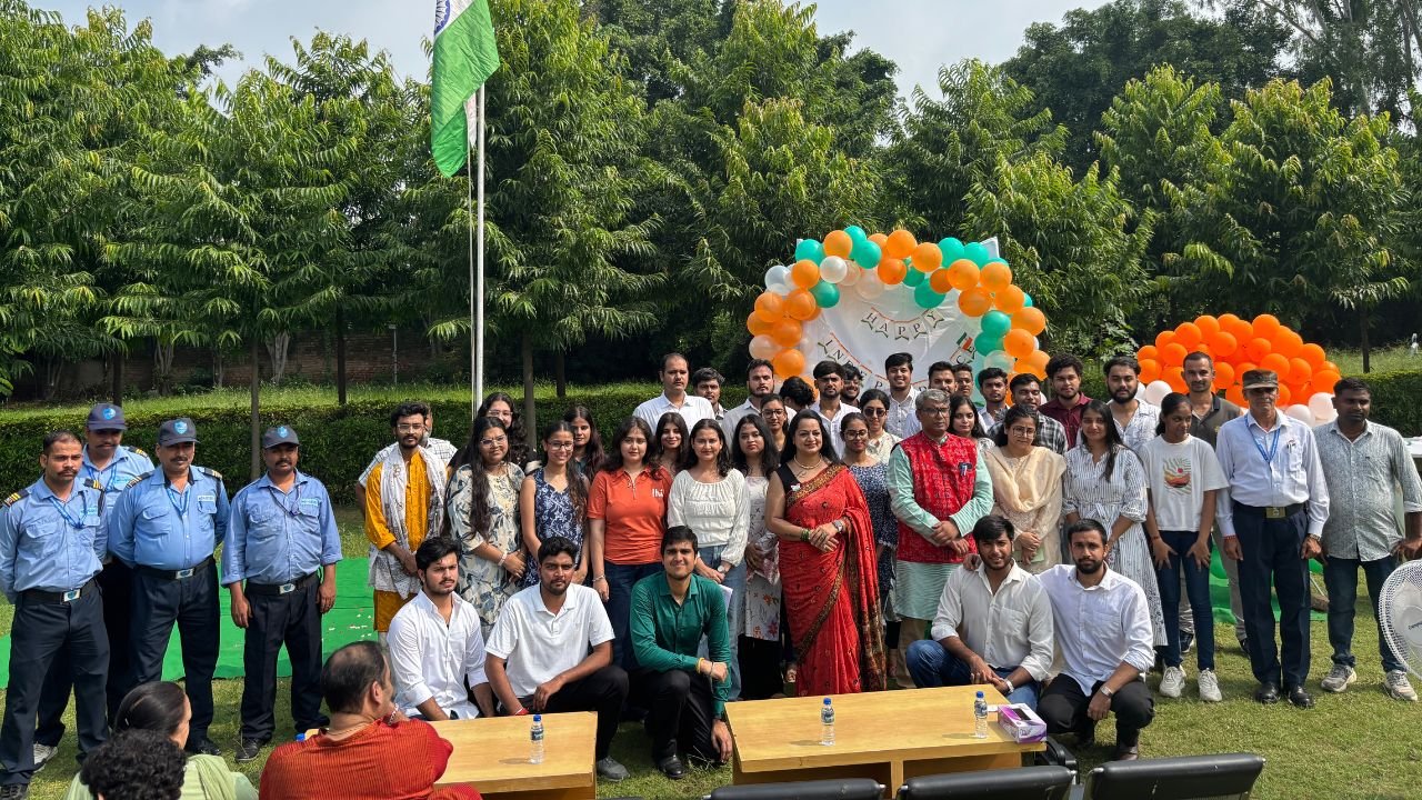 independence day 2026 jk business school gurugram flag hoisting 1 - JK Business School Gurugram | Top PGDM College in Delhi NCR independence day 2026 jk business school gurugram flag hoisting 1
