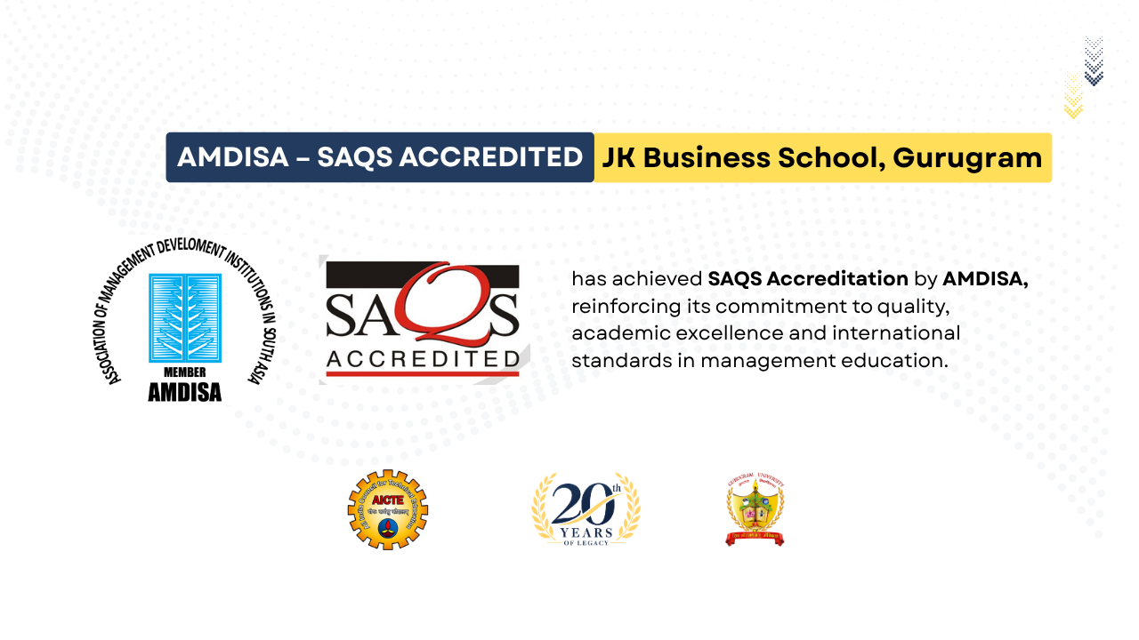 JK Business School Earns SAQS Accreditation by AMDISA