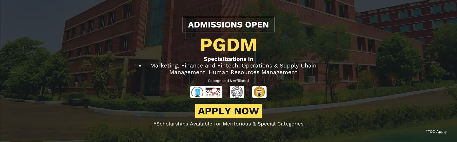 PGDM Admission Open