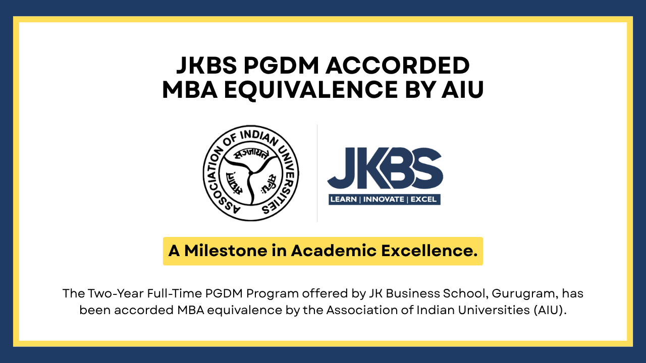 jkbs pgdm aiu mba equivalence